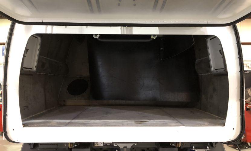 Bucher MaxPowa R65 regenerative air stainless steel hopper