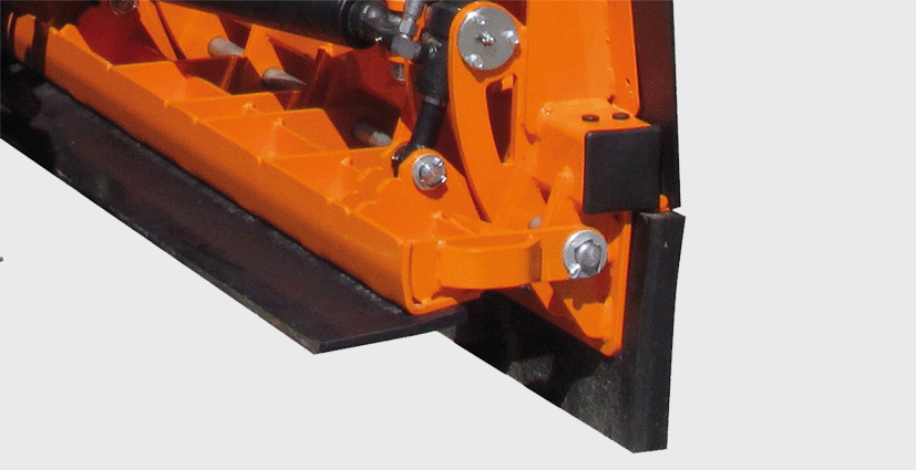 Bucher Unix snow plow scraping edge