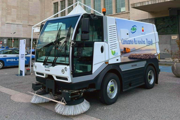 Bucher Municipal_CC5006_Spazzatrice_Napoli_scudetto 2023