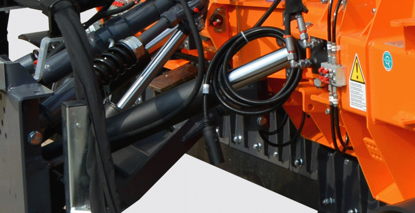 Bucher Teplex snow plow tilting system