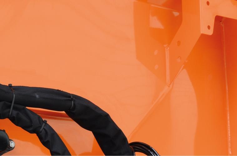 Specially painted spreader container