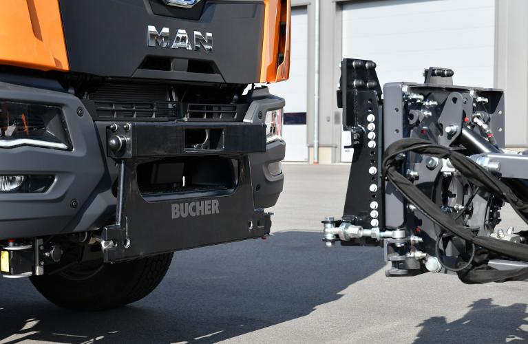 zweiteilige Anbauplatte