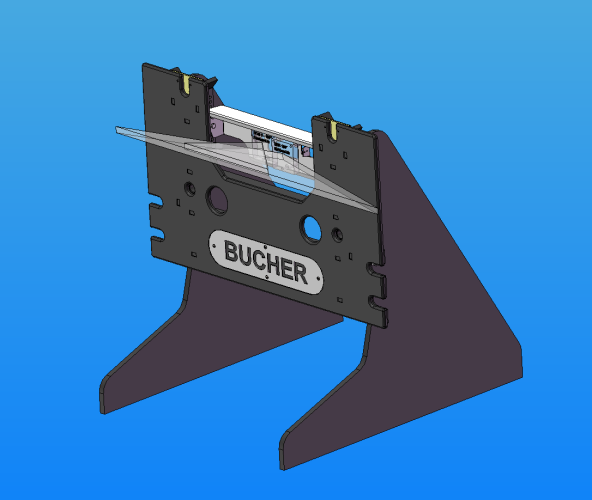 einteilige Anbauplatte