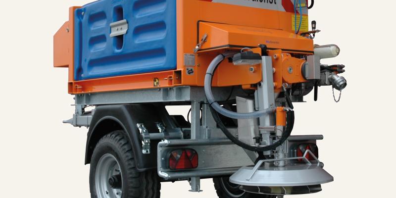 Unit mounted on trailer chassis