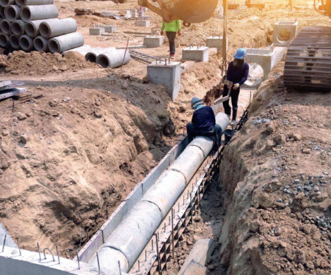 Construction sub-application page - Backfill and Infrastructure