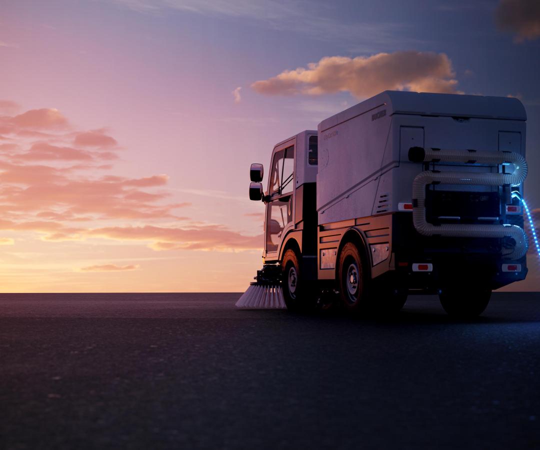 Bucher Citycat V20e charging